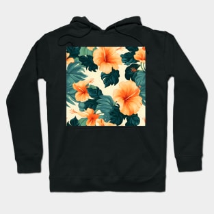 Hibiscus Flowers Pattern 19 Hoodie